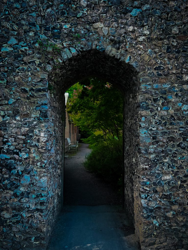 stone arch doorway